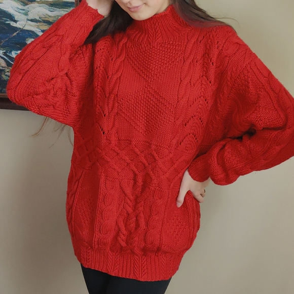 Ralph Lauren Sweaters - Ralph Lauren 100% wool chunky knit sweater size M/L